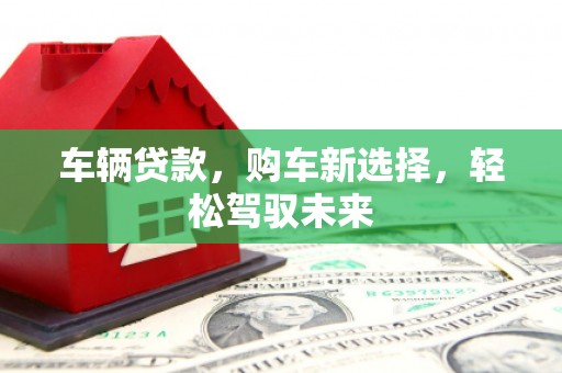 八步车辆贷款，购车新选择，轻松驾驭未来