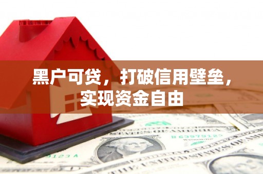 八步黑户可贷，打破信用壁垒，实现资金自由