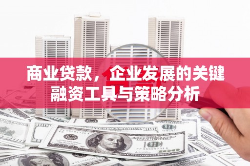 八步商业贷款，企业发展的关键融资工具与策略分析