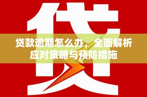 八步贷款逾期怎么办，全面解析应对策略与预防措施