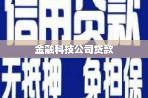 八步金融科技公司贷款